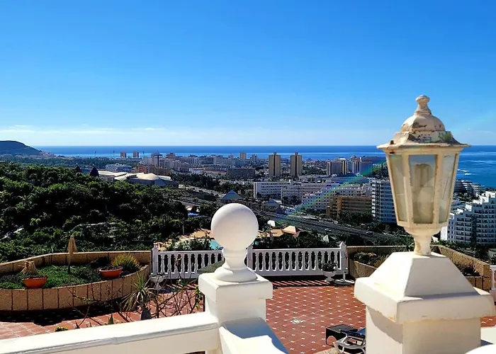 El Musgo Mit Meerblick Und Pool Costa Adeje (Tenerife)